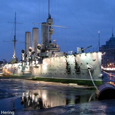 Sankt Petersburg Mit Panzerschiff Aurora 2007