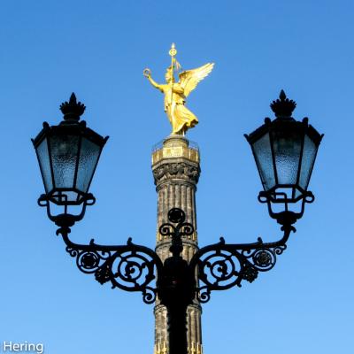 Siegessaule Und Laterne Am Grossen Stern Berlin Tiergarten 2007