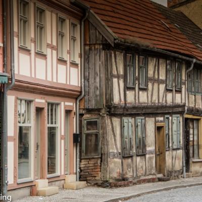 Tangermuende Altes Fachwerk In Der Hunerdorfer Strasse