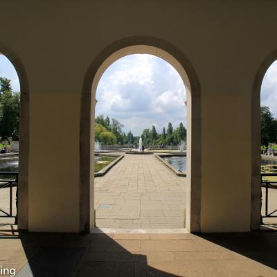 Hyde Park Blick Aus Dem Kleinen Pavillon Auf The Serpentine