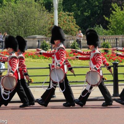 Pomp Wachablosung Am Buckingham Palace